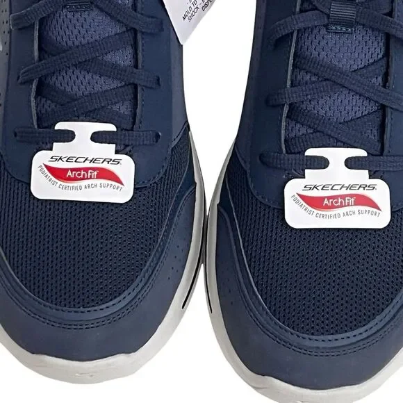 New! Mens Skechers Ultra Go Arch Fit Walking Shoes 11.5 Lace Up Sneakers Navy - Picture 8 of 13